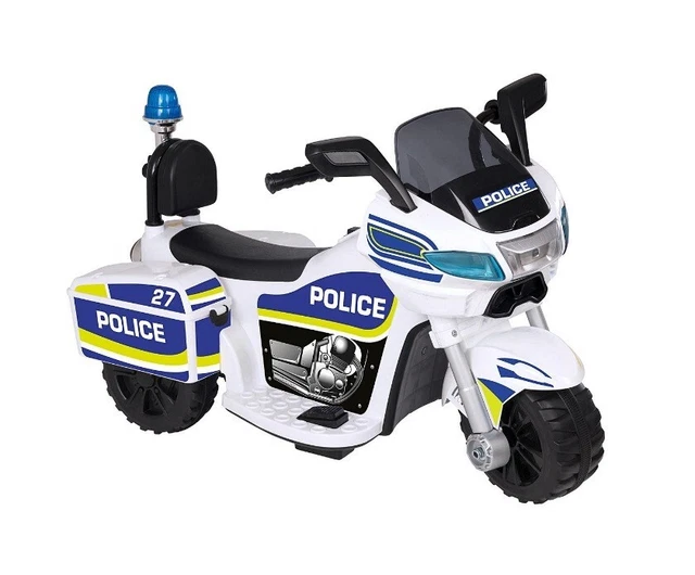 EVO RIDE ON Police Bike Trike 6V Powered Kids Electric Motorbike