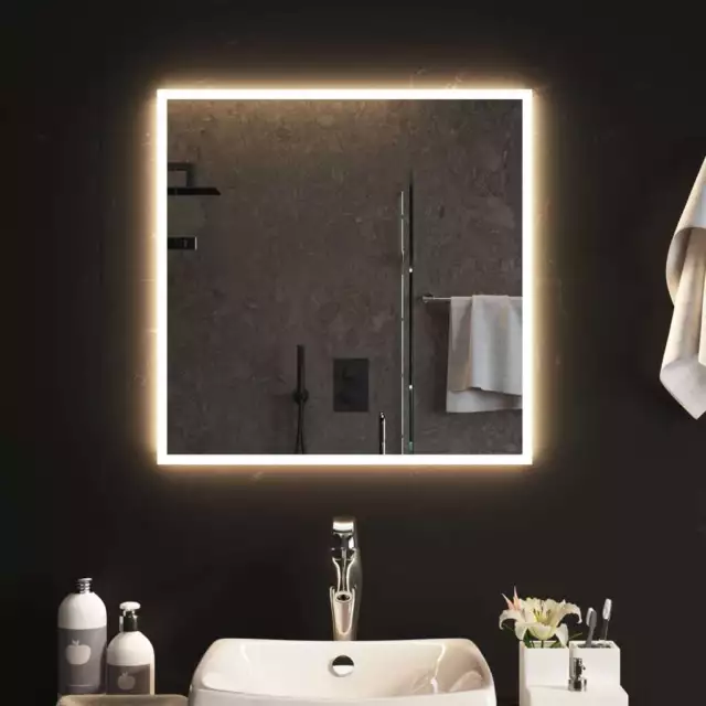 Miroir de salle de bain � LED 60x60 cm