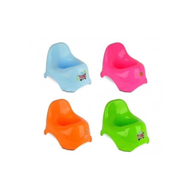 188699 Pots pour bébés 25x22 cm colorés en plastique avec pieds antidérapants