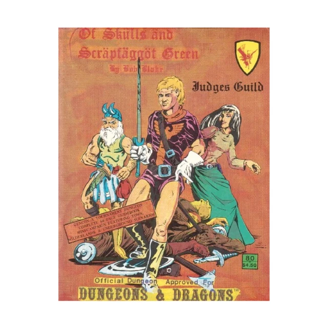 Judges Guild D&D Module Of Skulls and Scrapfaggot Green (4th) SW