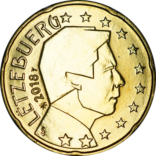 Euro Luxembourg 20 Cent Coin 2018/2002 BU pick the coin you want