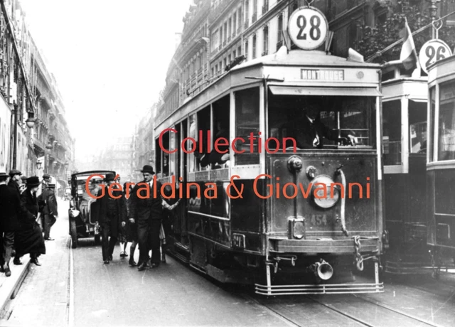 Steam tram Montrouge-gare de l'Est. Paris 1912