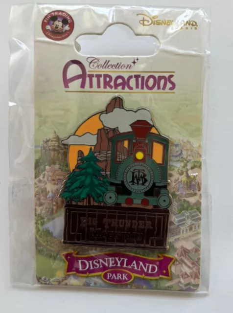 Disney Paris Disneyland Big Thunder Mountain Railroad Attraction Pin 2014