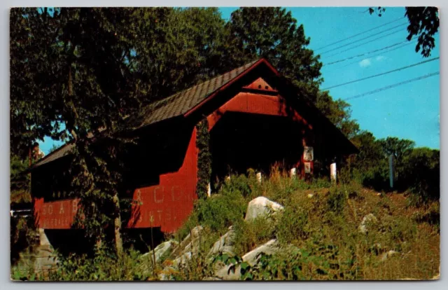 West Brattleboro Vermont Molly Stark Trail Covered Creamery Bridge UNP Postcard