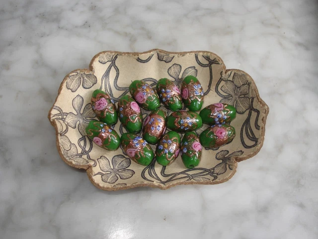 LOT de PERLES  en VERRE de VENISE Anciennes