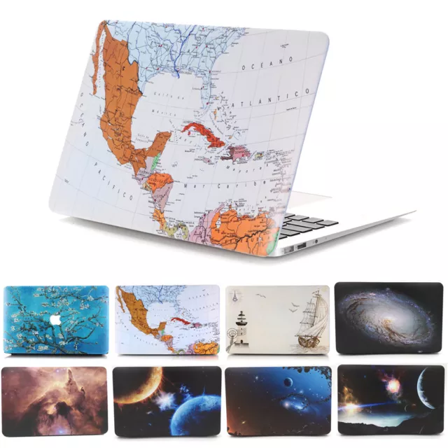 World Map Galaxy Universe Matte Hard Case Cover for MacBook AIR PRO 11 13 14 15