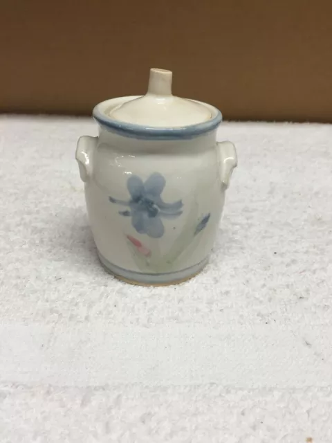 Vintage Pinewood Valley Clay Pottery Miniature Jug With Lid