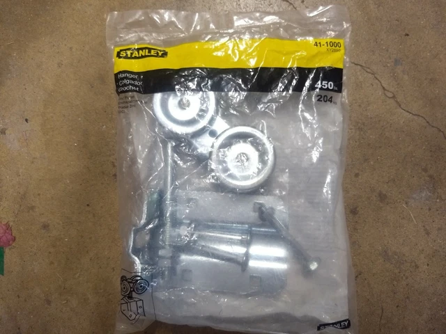 Stanley National 41-1000 Box Rail Hangers Barn Door Rollers Zinc-Steel 450 lbs
