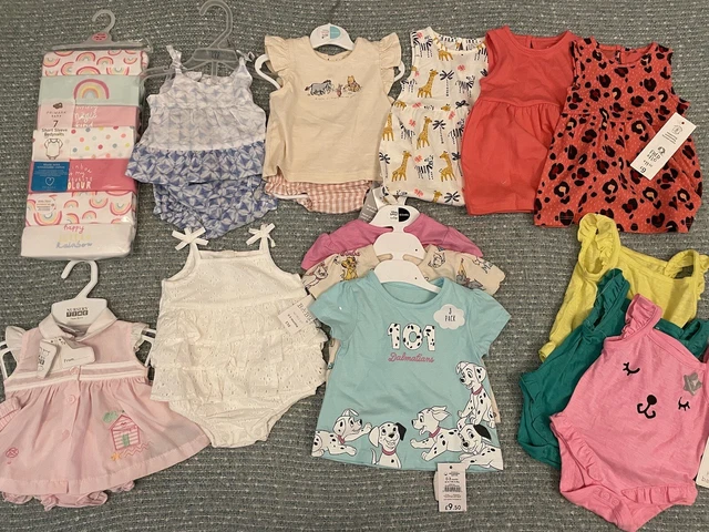 Baby Girls Brand New Clothes Bundle age newborn and 0-3 months