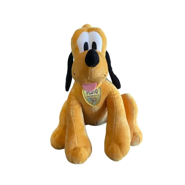 Walt Disney World 50th Pluto Plush Toy Stuffed Animal Dog