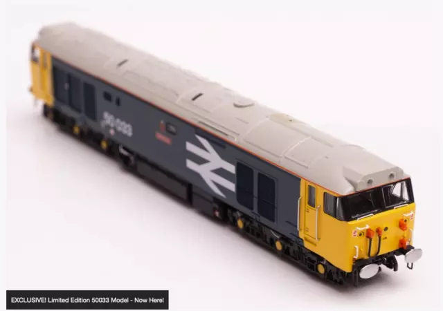 Dapol Class 50 033 Glorious BR Large Logo Blue N Gauge DCC Ready - Ltd Edition