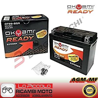 BSR BATTERIA OKYAMI AGM OT12B-BSR = YT12B-BS DUCATI Monster S4 RS 998 2006-2008 