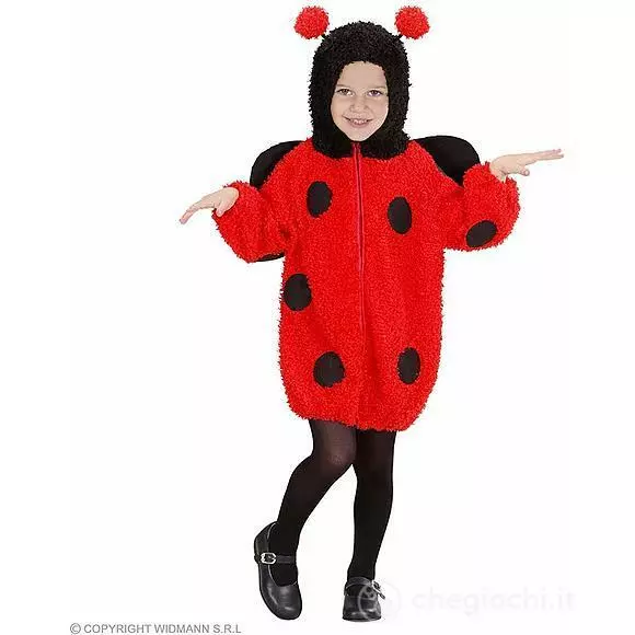 Vestito Carnevale Coccinella Fuzzy Bambina Tg. 2/3 Anni - 24/36 Mesi Widmann