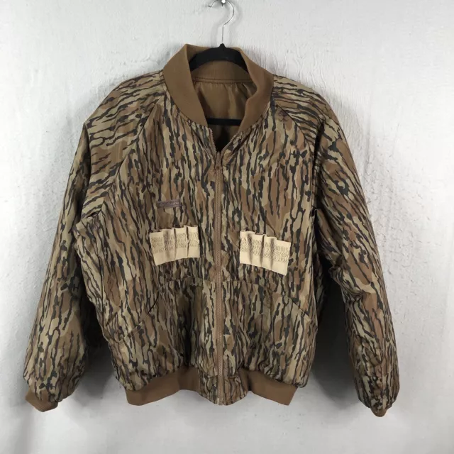 VINTAGE COLUMBIA Jacket Mens Large Brown Omni Tech Mossy Oak