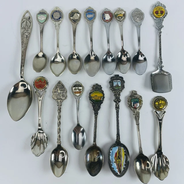 South East Gulf Coast LOT Collectible Spoons State Landmarks New Orleans Florida