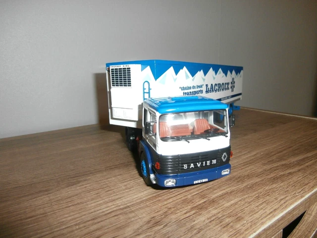 AT346 SOLIDO SAVIEM SEMI REMORQUE STCC TRANSPORT DE CHEVAUX REF 385 22