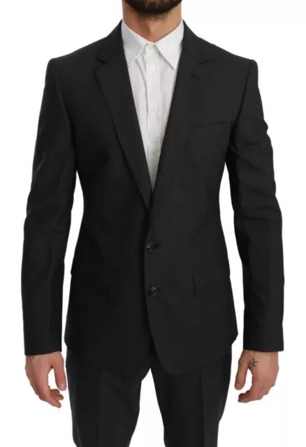 DOLCE & GABBANA Suit MARTINI Wool Gray Slim Fit 2 Piece EU48/ US38 / M RRP $2600