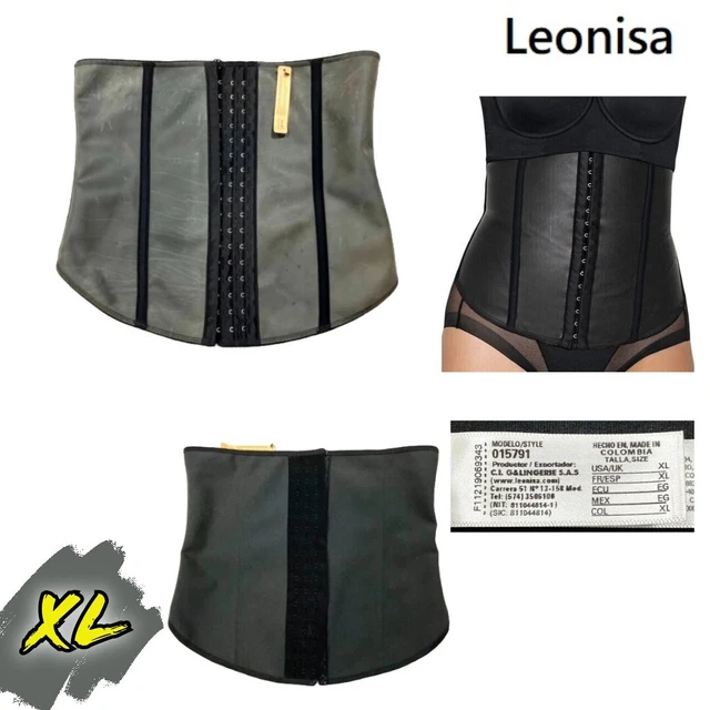NWOT LEONISA WOMEN'S XL Instantly Slimmer Latex Waist Cincher 015791