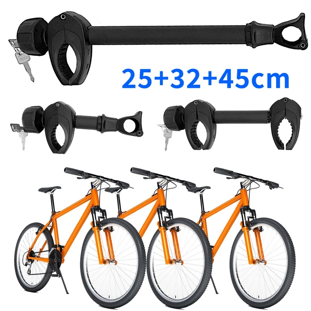 Set 3/supporto telaio per portabici chiudibile a chiave lungo/corto/entrambi i lati