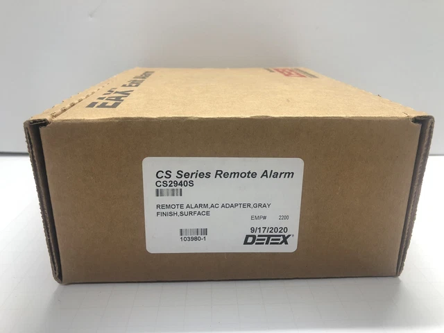 Detex CS-900 CS2940S / CS-2900 Series Remote Alarm- NEW IN OPEN BOX