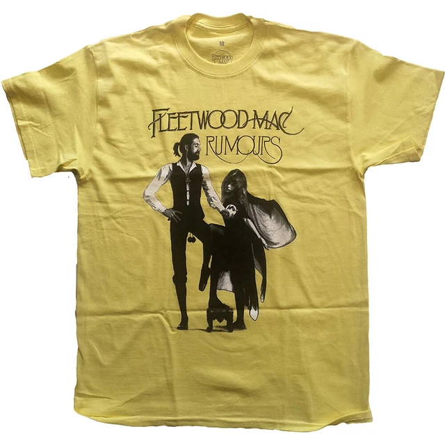 FLEETWOOD MAC  Official Licensed  Unisex T- Shirt - Rumours  - Yellow  Cotton