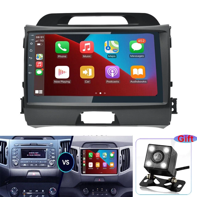 Android 12.0 Car Stereo Radio MP5 Player GPS CarPlay For Kia Sportage 2011-2015