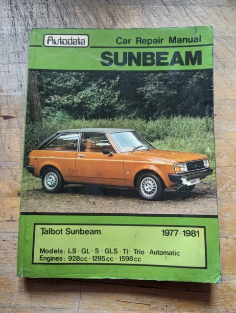 Autodata Talbot Sunbeam (1977-1981) Workshop Manual