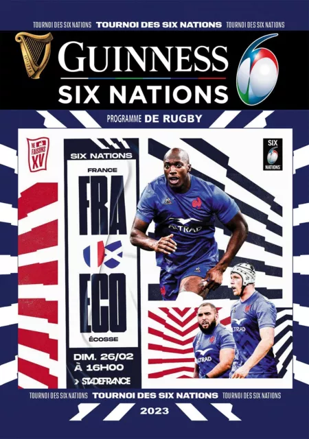 FRANCE v SCOTLAND 26 February 2023 GUINNESS SIX NATIONS FAN programm