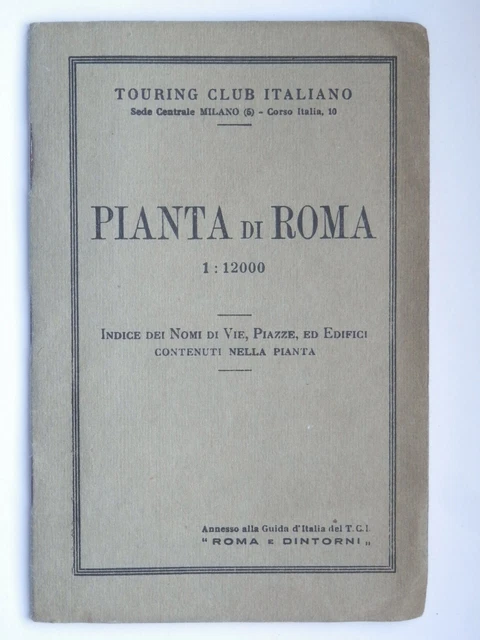 PLANT OF ROME Touring TCI map map bus lines tram £41.56 - PicClick UK