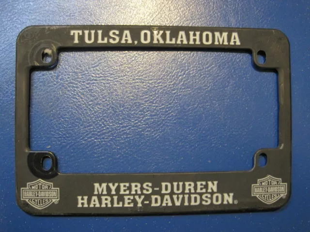 Myers-Duren, Harley-Davidson, Tulsa, Oklahoma, Black METAL, Motorcycle License P