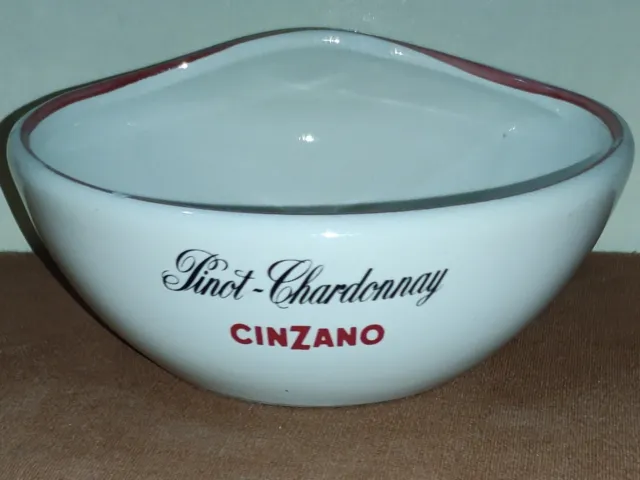 posacenere CINZANO PINOT-CHARDONNAY portacenere Ceramica Piola Carpignano Italy