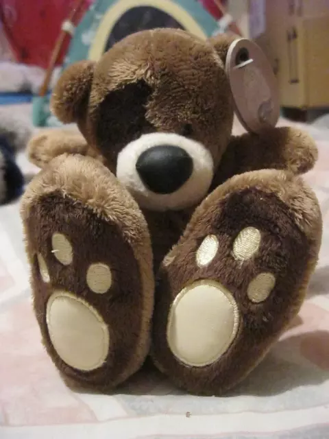 ME TO YOU TEDDY BIGFOOT SITTING PLUSH TEDDY BEAR. 5 in. high. Boxed. RRP £7.00.