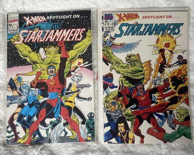 X-Men Spotlight On......star Jammers No's 1-2. (2 Issue Full Set Lot). 1990