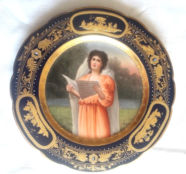 Assiette En Céramique Décorée Capodimonte – XIXe-XXe Siècle – Occasion Excellent état