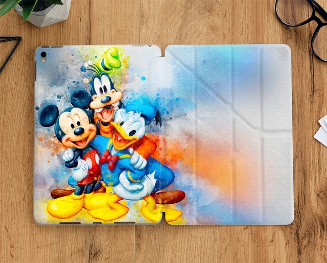 Mickey Mouse and Co watercolor iPad case with display screen for all iPad models