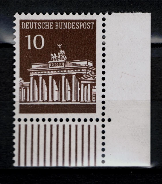 BRD Brandenburger Tor Mi. - Nr. 506 v Ecke unten rechts postfrisch
