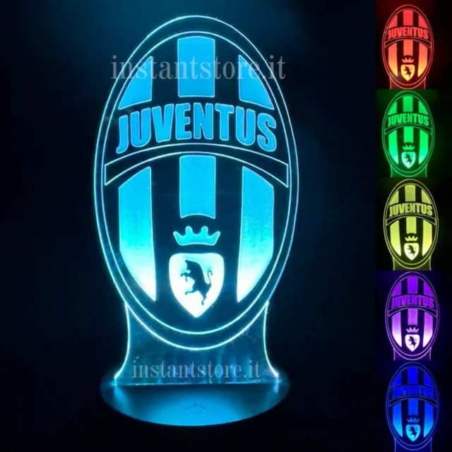 Lampada led multicolore scudetto Roma calcio personalizzabile con nome