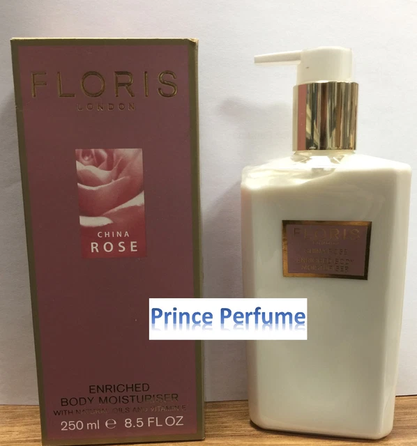 FLORIS CHINA ROSE ENRICHED BODY MOISTURISER WITH NATURAL OILS