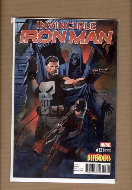 Invincible Iron Man #13 Defenders Variant Marvel 2016 Nm