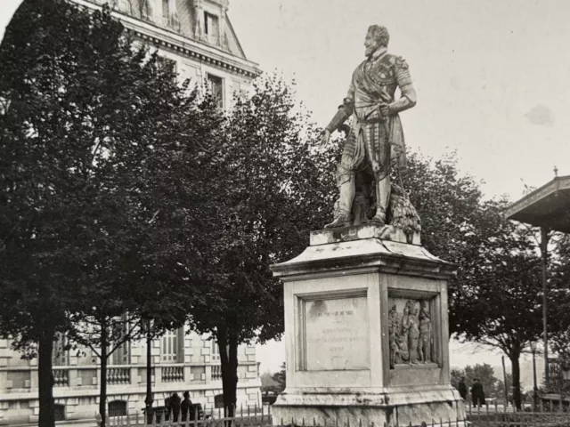 Frankreich Pau Statue Von Henri IV c1910 Foto Stereo Vintage Analog