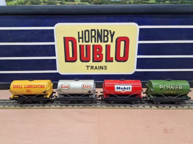 Hornby Dublo 1950s Tank Wagons OO Gauge 00 Lot Of 4 Runners