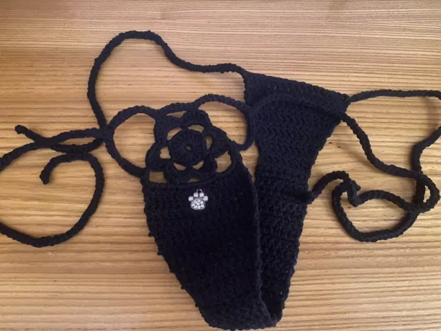 Costume Da Bagno Micro Mini Perizoma Uncinetto Bikini G-string Thong Crochet