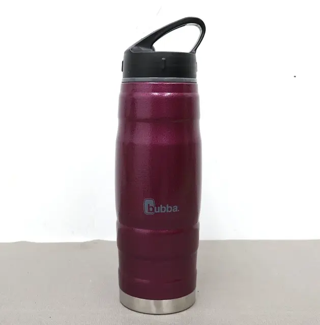 Bubba Vacuum-Insulated Stainless Steel Travel Mug, 20 oz, Purple/Gray