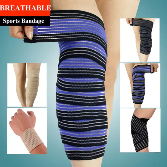 Adjustable Elasticated Compression Bandage Wrap Knee Ankle Wrist Elbow Support