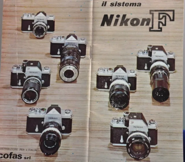 NIKON system F - Catalogo-Depliant Storico.Historical
