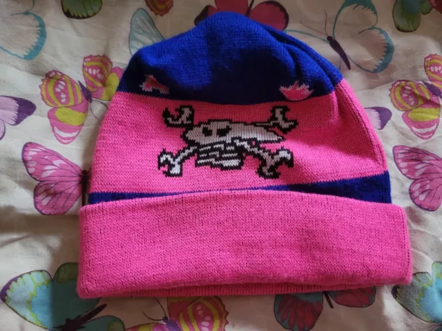 BNWT RARE Guy Martin Head Gasket Bobble Hat - Blue And Pink Britain