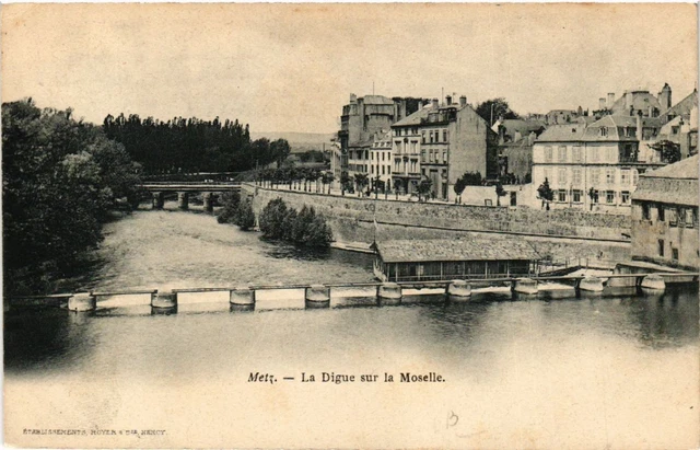 CPA AK METZ - La Digue sur la Moselle (650985)