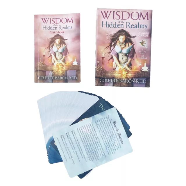 Wisdom of the Hidden Realms Oracle Cards by Colette Baron-Reid, 44 Cards & Book