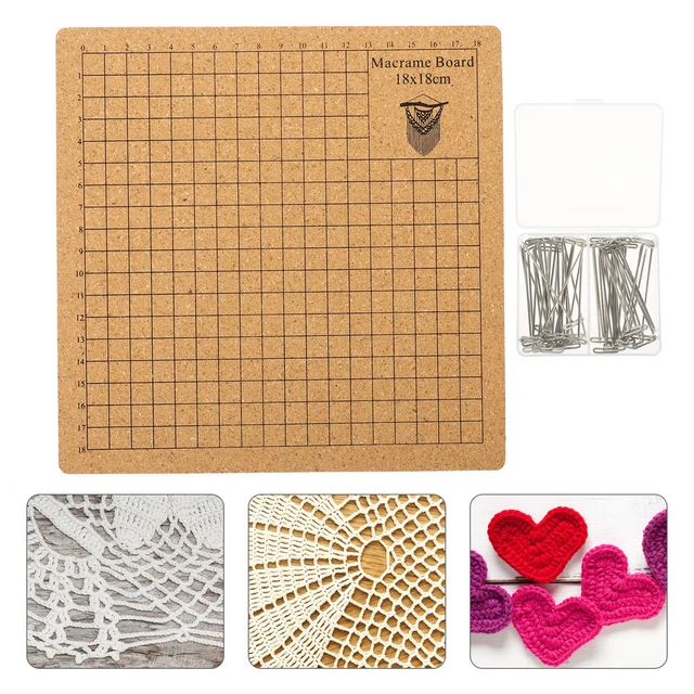 Placa de fijación trenzada tabla de nudos macramé nudos cuerda tabla a cuadros