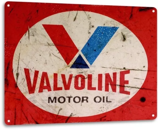 Valvoline Motor Oil Garage Auto Shop Gas Retro Logo Wall Decor Metal Tin Sign